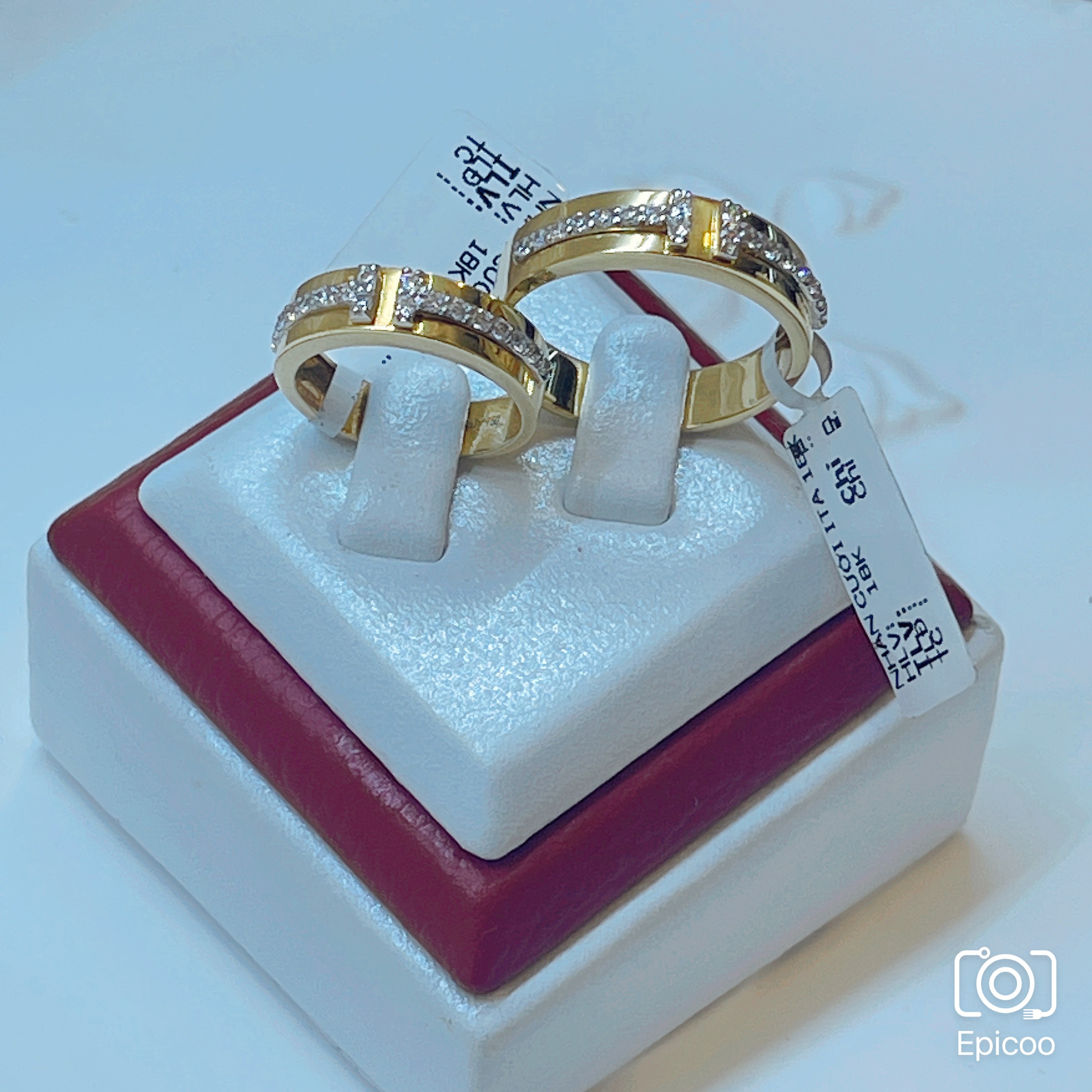 Nhẫn cưới vàng ý 18k ITA2