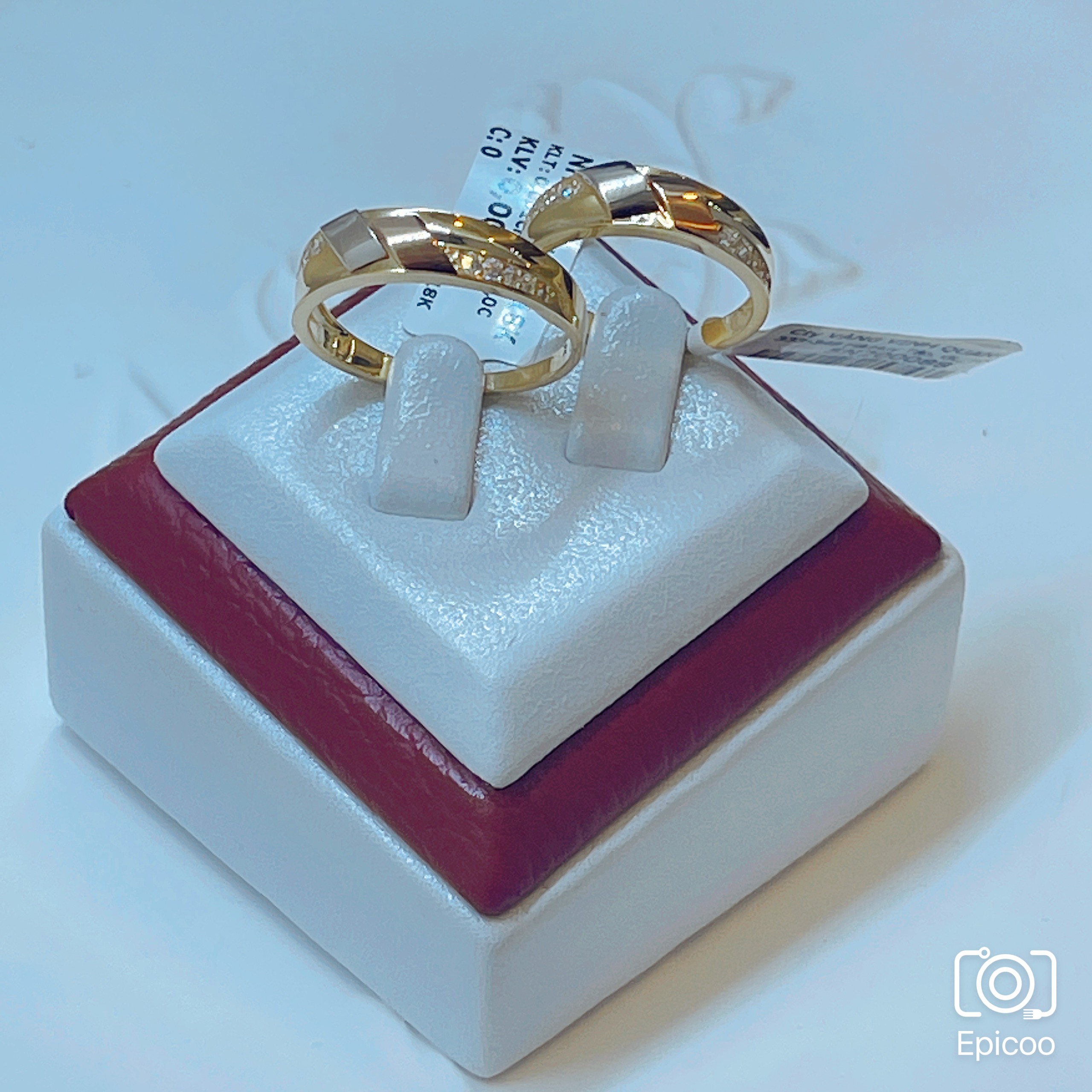 Nhẫn cưới vàng ý 18k ITA1